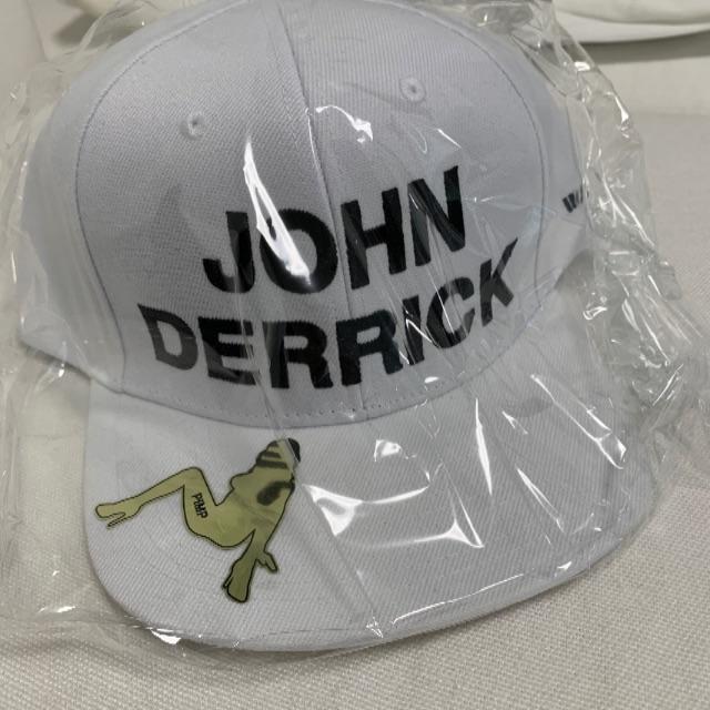 キャップJD CAP-003”JOHN DERRICK” ジョンデリックロゴ刺繍キャップ