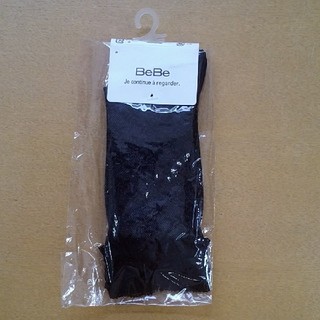 ベベ(BeBe)のBeBe(べべ)　レースソックス　フォーマルソックス　19～21cm　黒(靴下/タイツ)