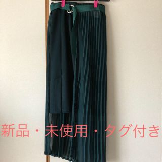 ロイヤルパーティー(ROYAL PARTY)の【新品、未使用、タグ付き】ROYAL PARTY シフォンプリーツ膝丈スカート(ロングスカート)