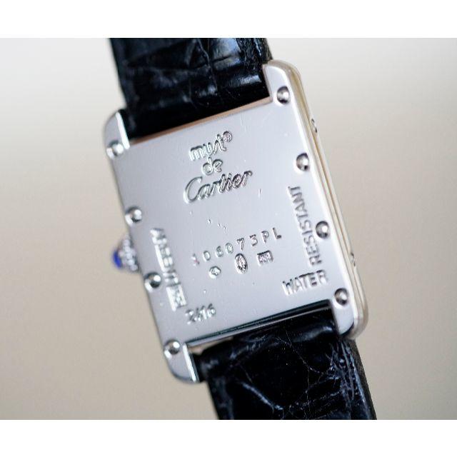 Cartier(カルティエ)の美品 カルティエ マスト タンク シルバー オレンジ SM Cartier レディースのファッション小物(腕時計)の商品写真