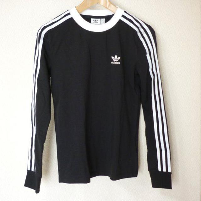 adidas(アディダス)の新品Ｓ★アディダスオリジナルスadidasoriginals黒3stロンT レディースのトップス(Tシャツ(長袖/七分))の商品写真