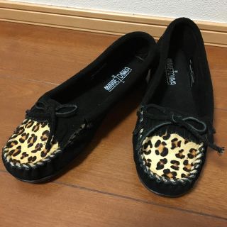 ミネトンカ(Minnetonka)のミネトンカ＊ハラコレオパード/売切り希望(ローファー/革靴)