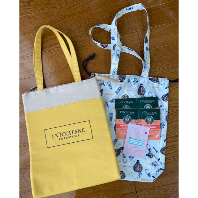 L'OCCITANE(ロクシタン)の【お値下げ】ロクシタン保冷バッグ　おまけ付き レディースのバッグ(ハンドバッグ)の商品写真