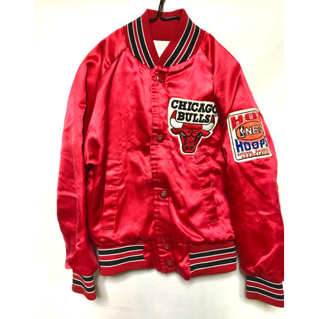 kids vintage 90s CHICAGO BULLS スタジャン