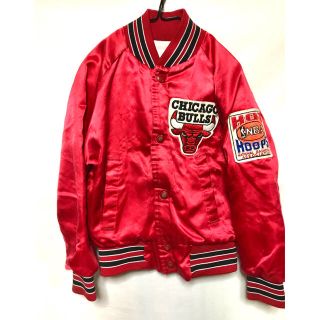 kids vintage 90s CHICAGO BULLS スタジャン(ジャケット/上着)