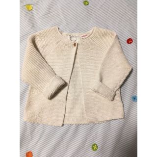 ザラキッズ(ZARA KIDS)のzarababy ニットカーディガン 80(カーディガン/ボレロ)