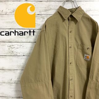 カーハート(carhartt)の希少 古着 90s カーハート シャツ ビッグシャツ 刺繍ロゴ メキシコ製(シャツ)