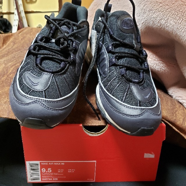 新品 黒タグ元箱付 NIKE ナイキ AIRMAX エアマックス 98 黒×白