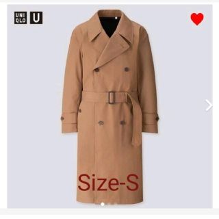 ユニクロ(UNIQLO)の【新品】Uniqlo-U ブロックテックトレンチコート　ブラウンSize-S(トレンチコート)