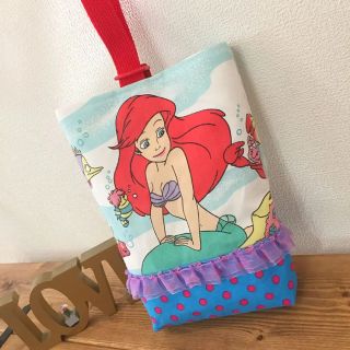 上履き入れ🧜‍♀️🔱アリエル  ビンテージシーツ(外出用品)