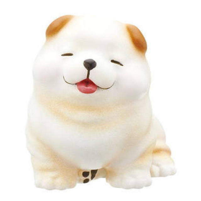 柴犬　ぽちゃ犬　白柴フィギュア エンタメ/ホビーのおもちゃ/ぬいぐるみ(キャラクターグッズ)の商品写真