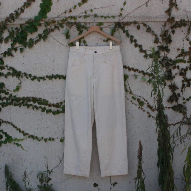 19AW URU COTTON BAGGY PANTS 生成り