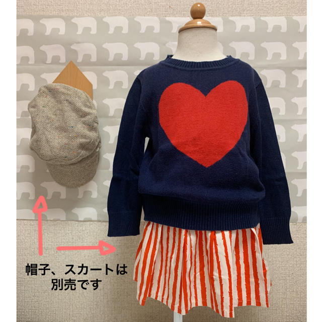 Rock your baby(ロックユアベビー)セーター・中古・3歳 キッズ/ベビー/マタニティのキッズ服女の子用(90cm~)(ニット)の商品写真