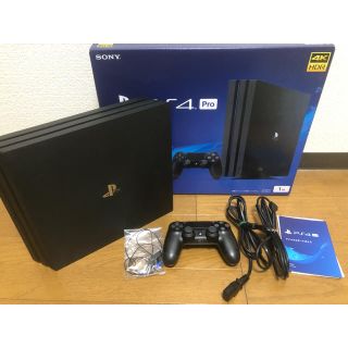 プレイステーション4(PlayStation4)の[付属品完備] PS4 PRO 1TB 箱付き $おまけ付き$(家庭用ゲーム機本体)