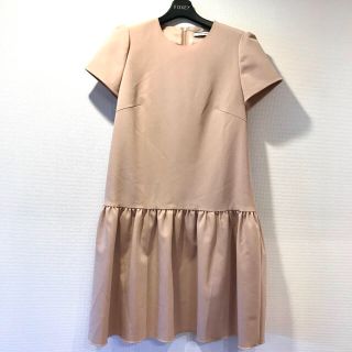 フォクシー(FOXEY)の極美品 ♡ フォクシー マット ストレッチ グログラン ワンピース 40(ひざ丈ワンピース)