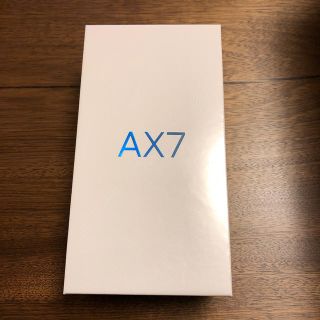 【新品・未開封】OPPO AX7(スマートフォン本体)