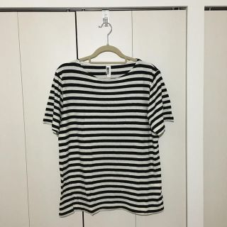 マーガレットハウエル(MARGARET HOWELL)のMHL マーガレットハウエル　Ｔシャツ　ボートネック　Lサイズ(Tシャツ/カットソー(半袖/袖なし))