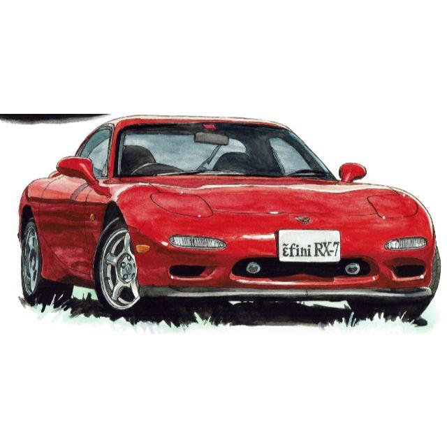 NC-366アンフィニRX-7限定版画 直筆サイン額装●作家平右ヱ門 3