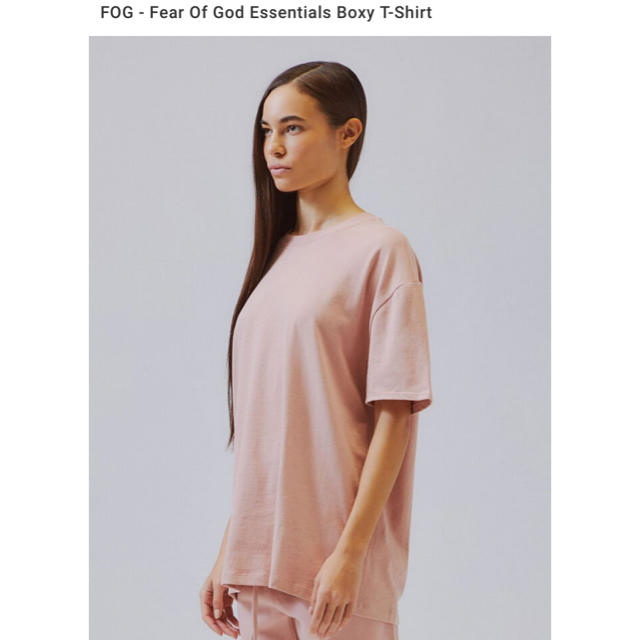 FEAR OF GOD(フィアオブゴッド)のXS FOG Essentials Boxy T-Shirt Tee Tシャツ レディースのトップス(Tシャツ(半袖/袖なし))の商品写真