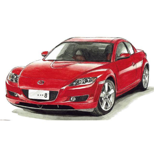 NC-367 RX-7/RX-8限定版画b 直筆サイン額装●作家平右ヱ門 2