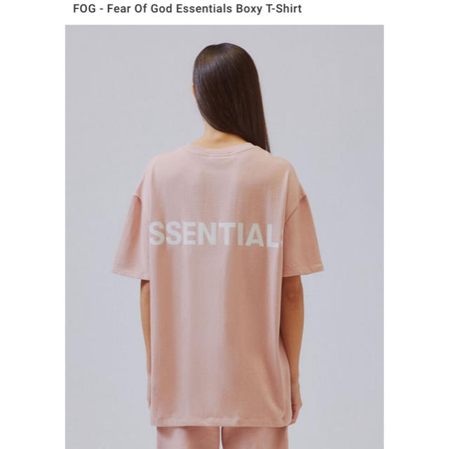 FEAR OF GOD(フィアオブゴッド)のM FOG Essentials Boxy T-Shirt Tee Tシャツ レディースのトップス(Tシャツ(半袖/袖なし))の商品写真