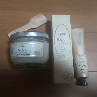 サボン(SABON)の【訳あり格安！！】SABON ボディスラブS ボディクリーム スプーン三点セット(ボディクリーム)