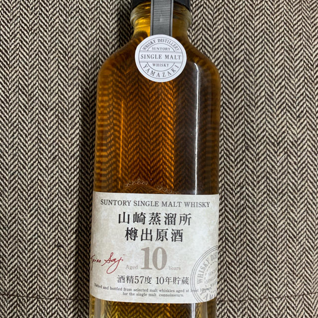 サントリー - 山崎蒸溜所/樽出原酒/10年貯蔵/酒精57度/190mlの通販 by ぴちゅ｜サントリーならラクマ