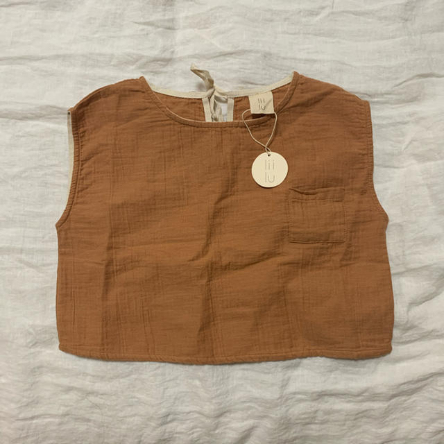 専用＊liilu  pocket shirt 4-6y terracotta