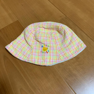 ミキハウス(mikihouse)の ミキハウス ベビー用帽子 リバーシブル  0〜1歳用  サイズ　42㎝(帽子)