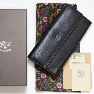 イルビゾンテ(IL BISONTE)の新品 イルビゾンテ リバティ プリント 二つ折り 長財布 L字ファスナー 財布(財布)