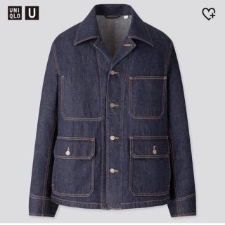 ユニクロ(UNIQLO)のUNIQLO U デニムワークジャケット　L(Gジャン/デニムジャケット)