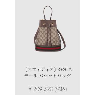 グッチ(Gucci)のGUCCI グッチ (オフィディア) GG スモール バケットバッグ 巾着バック(ショルダーバッグ)