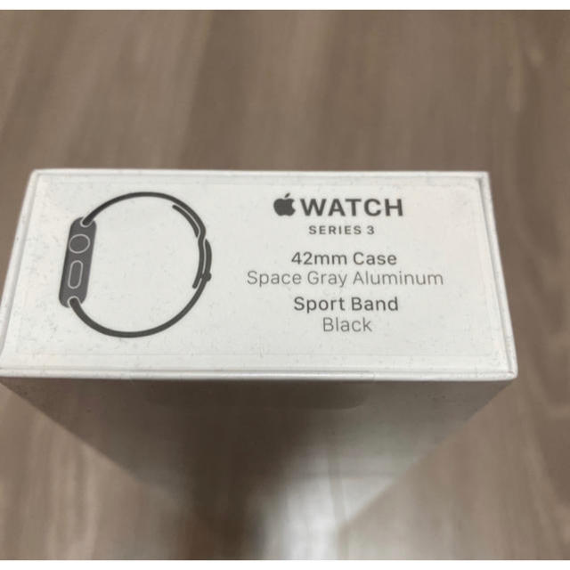 Apple(アップル)のApple Watch series 3 アップルウォッチスペースグレイ 42m スマホ/家電/カメラのスマートフォン/携帯電話(その他)の商品写真