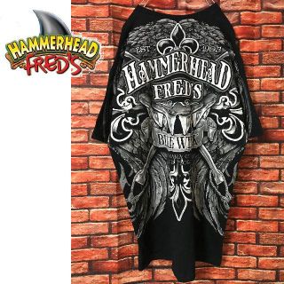 ギルタン(GILDAN)のHammerhead Fred's Tシャツ 企業 店舗 バイク バイカー(Tシャツ/カットソー(半袖/袖なし))