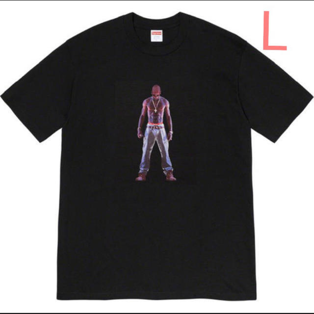 L 20SS Supreme Tupac Hologram Tee Black