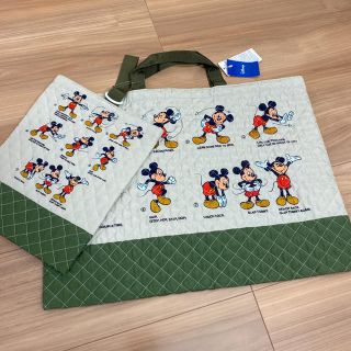 ディズニー(Disney)の新品タグ付き　レッスンバッグシューズバッグ　ディズニーミッキー(レッスンバッグ)