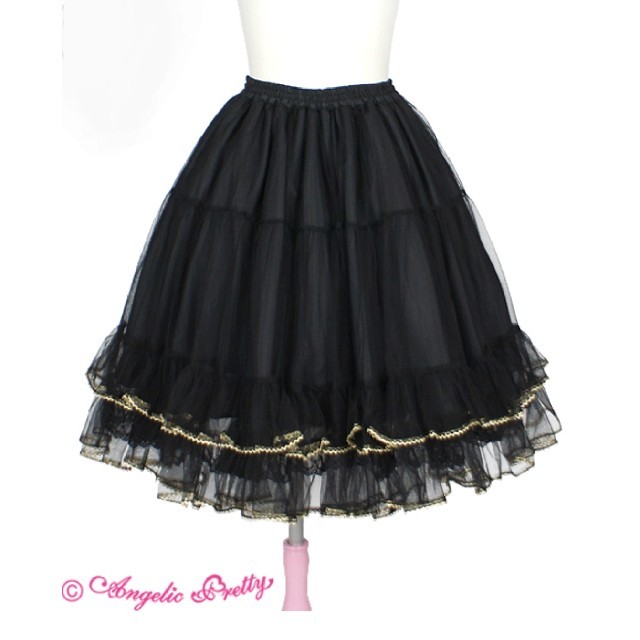 Angelic Pretty「Elegantペチコート」黒