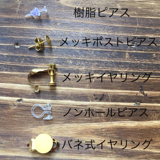 冬の花椿ピアス＆イヤリング（プラバン） ハンドメイドのアクセサリー(イヤリング)の商品写真