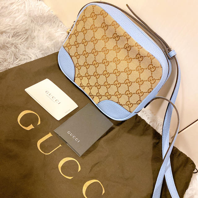 お気に入りの Gucci - GUCCI ショルダーバッグブルー ショルダーバッグ ...