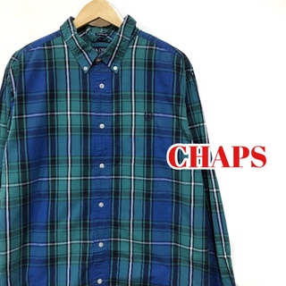 チャップス(CHAPS)の【古着】CHAPS チャップス　ボタンダウンチェックシャツ　XL(シャツ)