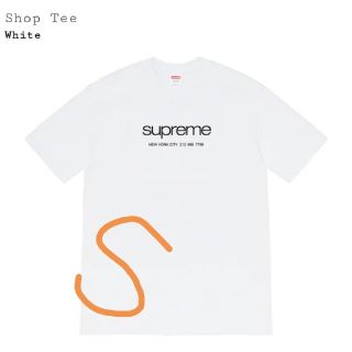 シュプリーム(Supreme)のsupreme 20ss shop tee 白S(Tシャツ/カットソー(半袖/袖なし))