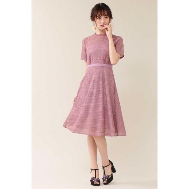 JILL by JILLSTUART(ジルバイジルスチュアート)の【最終値下げ中】美品🌸ジルバイ♡レーシーボトルドレス ピンク レディースのワンピース(ひざ丈ワンピース)の商品写真