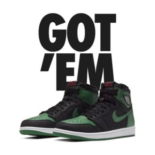 ナイキ(NIKE)のair jordan 1 pine green 28.5(スニーカー)