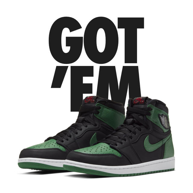 AIR JORDAN 1 RETRO OG BLACK/PINE GREEN