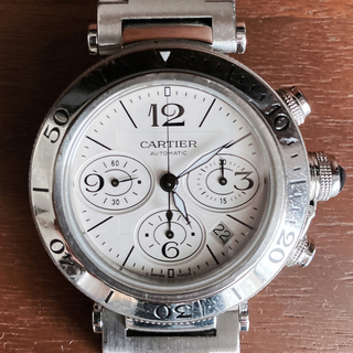 カルティエ(Cartier)のカルティエ Cartier パシャ シータイマー クロノグラフ　メンズ腕時計(腕時計(アナログ))