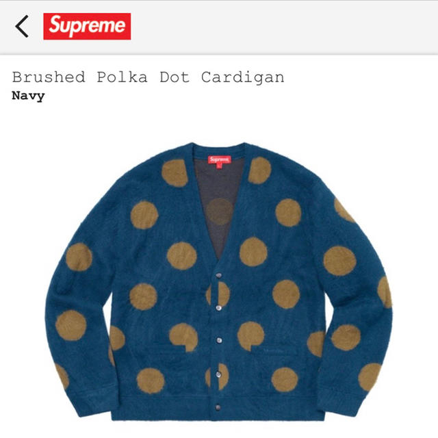 supreme Brushed Polka Dot Cardigan 印象のデザイン 18870円 www.gold