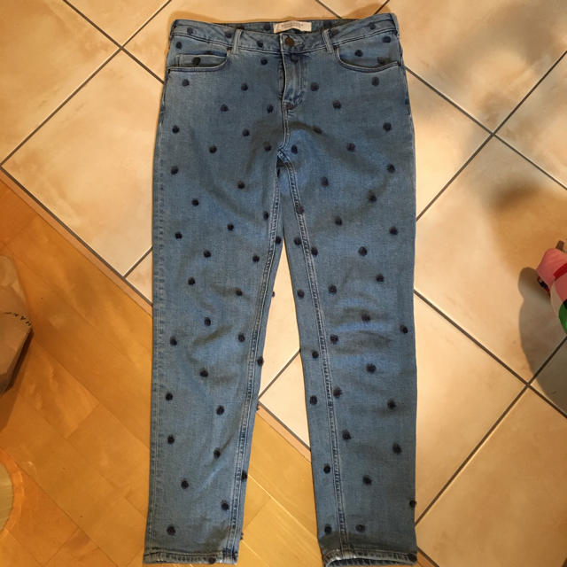 SCOTCH & SODA(スコッチアンドソーダ)のドット　テーパードデニム レディースのパンツ(デニム/ジーンズ)の商品写真