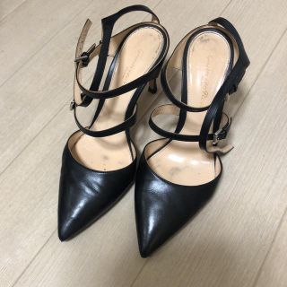 ジャンヴィットロッシ(Gianvito Rossi)のロッシ　黒　パンプス　値下げ(ハイヒール/パンプス)