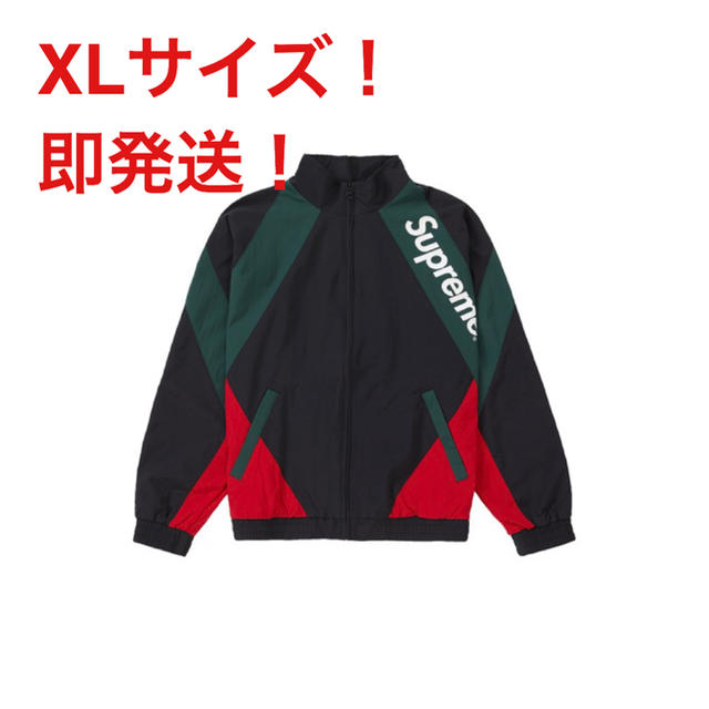 【即発送】supreme paneled track jacket  黒　XL