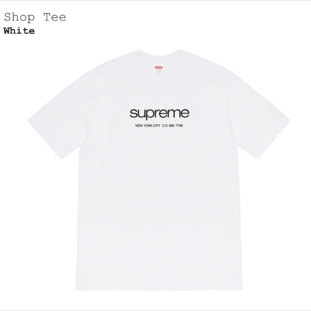 supreme Shop Tee White M サイズ 20ss